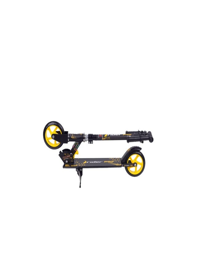 SPEEDFOX Metal Kick Scooter for Kids of Ages 5+Years | 2 Wheel Scooter | Foldable Design | 3 Adjustable Height with Rear Braking | Max Use Weight 50kg (Rider Pro) (Yellow) - Image 4